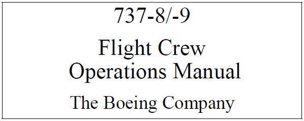boeing 737 aircraft flight manual